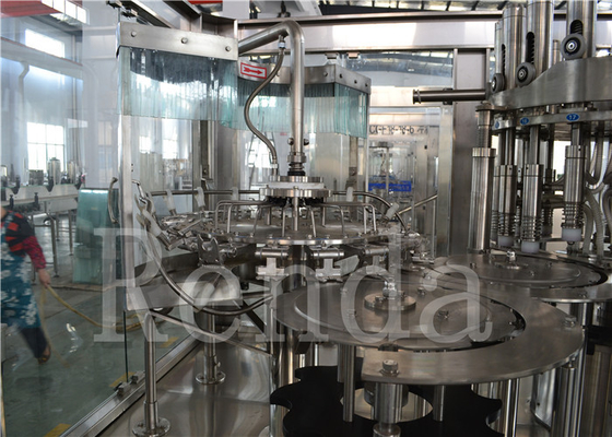 SUS304 Fully Automatic Filling Machine  15000BPH Beverage 3 In 1 Juice Filling Machine