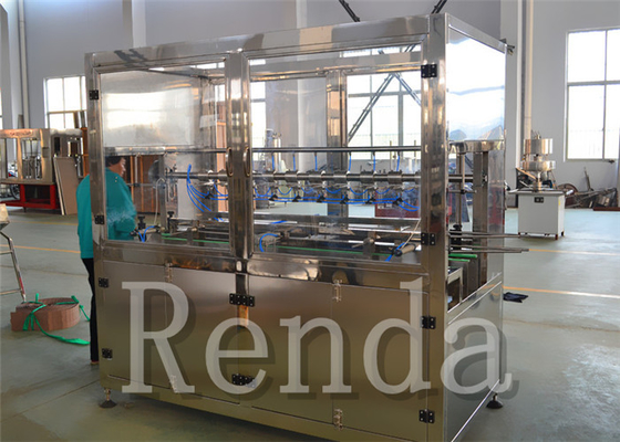 Glass Bottle / Pet Bottle Cooking Oil Filling Machines 380V 220V PLC Process Control