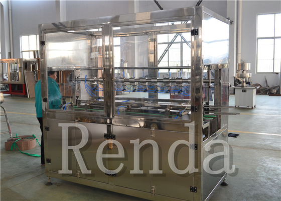 Glass Bottle / Pet Bottle Cooking Oil Filling Machines 380V 220V PLC Process Control