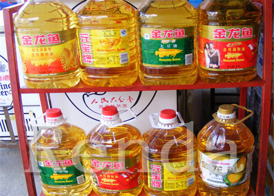 Glass Bottle / Pet Bottle Cooking Oil Filling Machines 380V 220V PLC Process Control