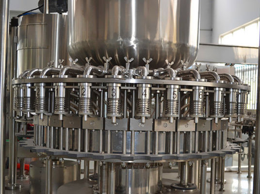 380V Stainless Steel CE Juice Filling Machine / 9kw Liquid Filling Machine