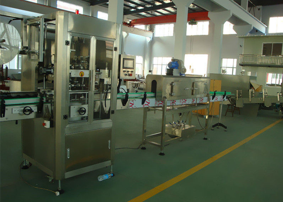 Automatic Shrink Sleeve Sticker Labeling Machine Stainless Steel CE Approval