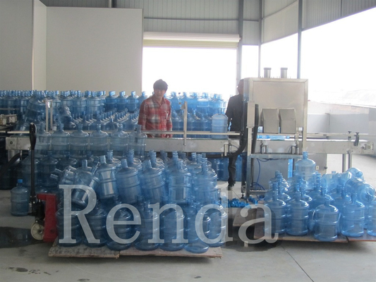 5 Galon Cuci Capping Barrel Mengisi Mesin 100 BPH Jar Mengisi Mesin